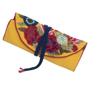 Harvest Blossoms Travel Jewelry Roll